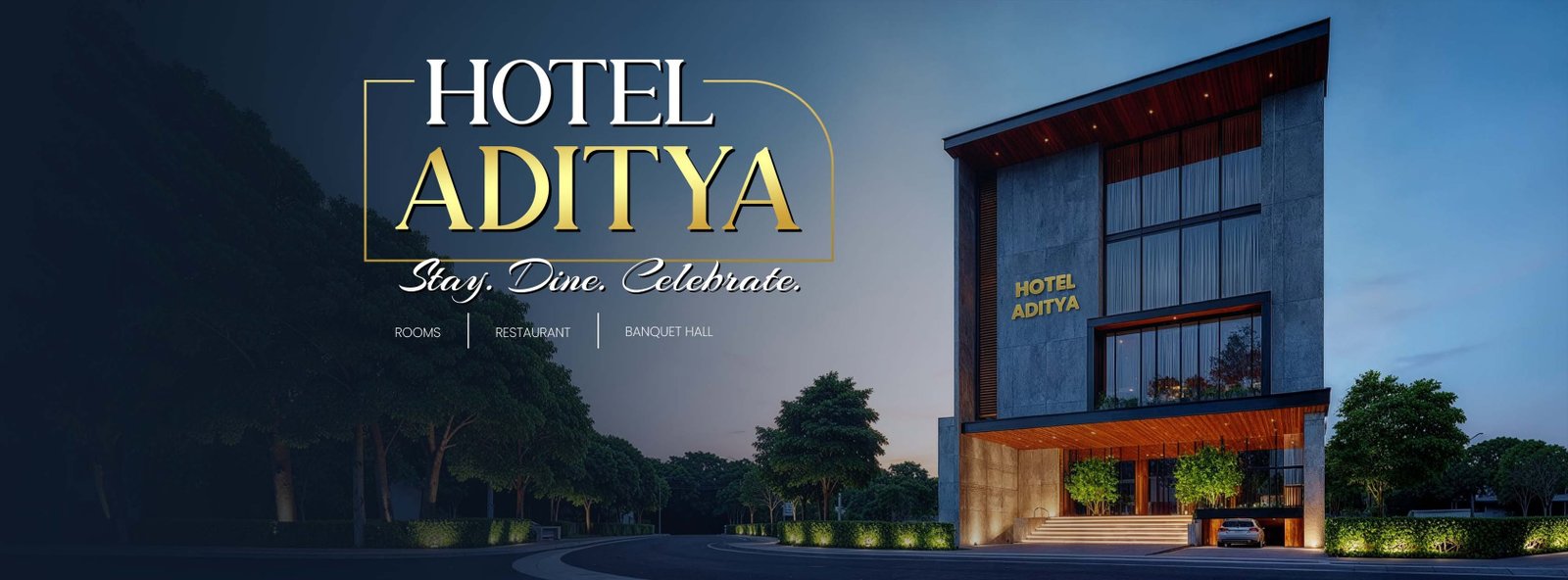 Hotel Aditya, Tikamgarh — real hotel exterior